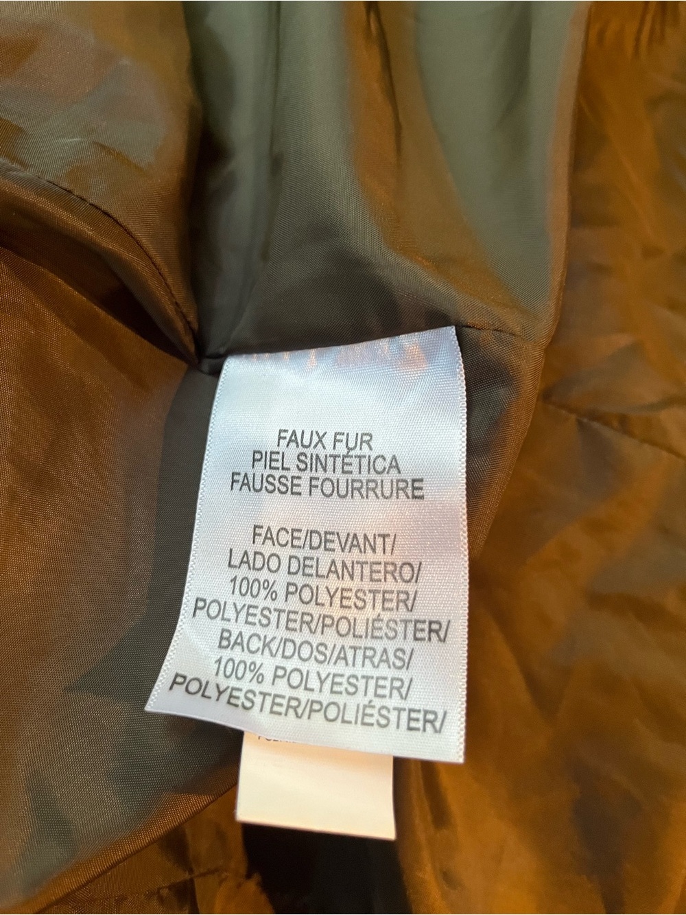 Lucky Brand Olive Quilted Long Puffer Coat - Picture 5 of 6